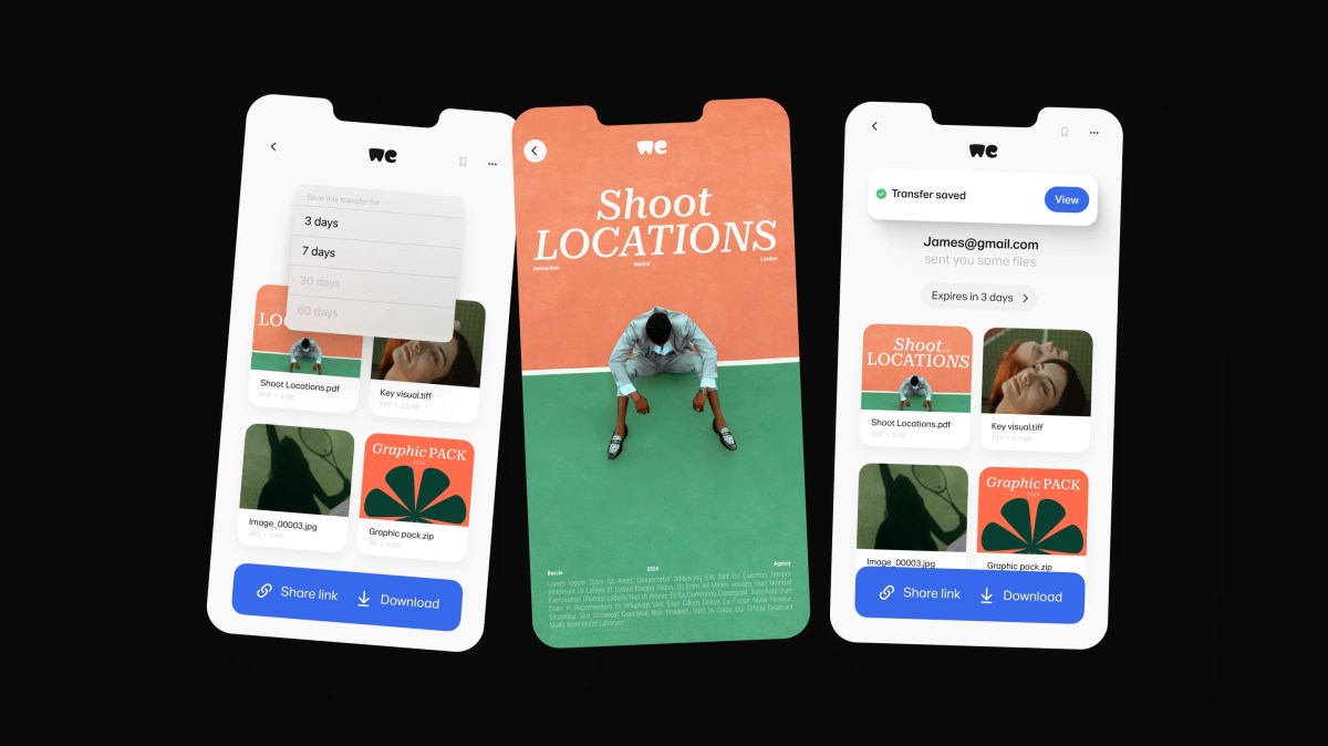 WeTransfer has a save later functionality on mobile app