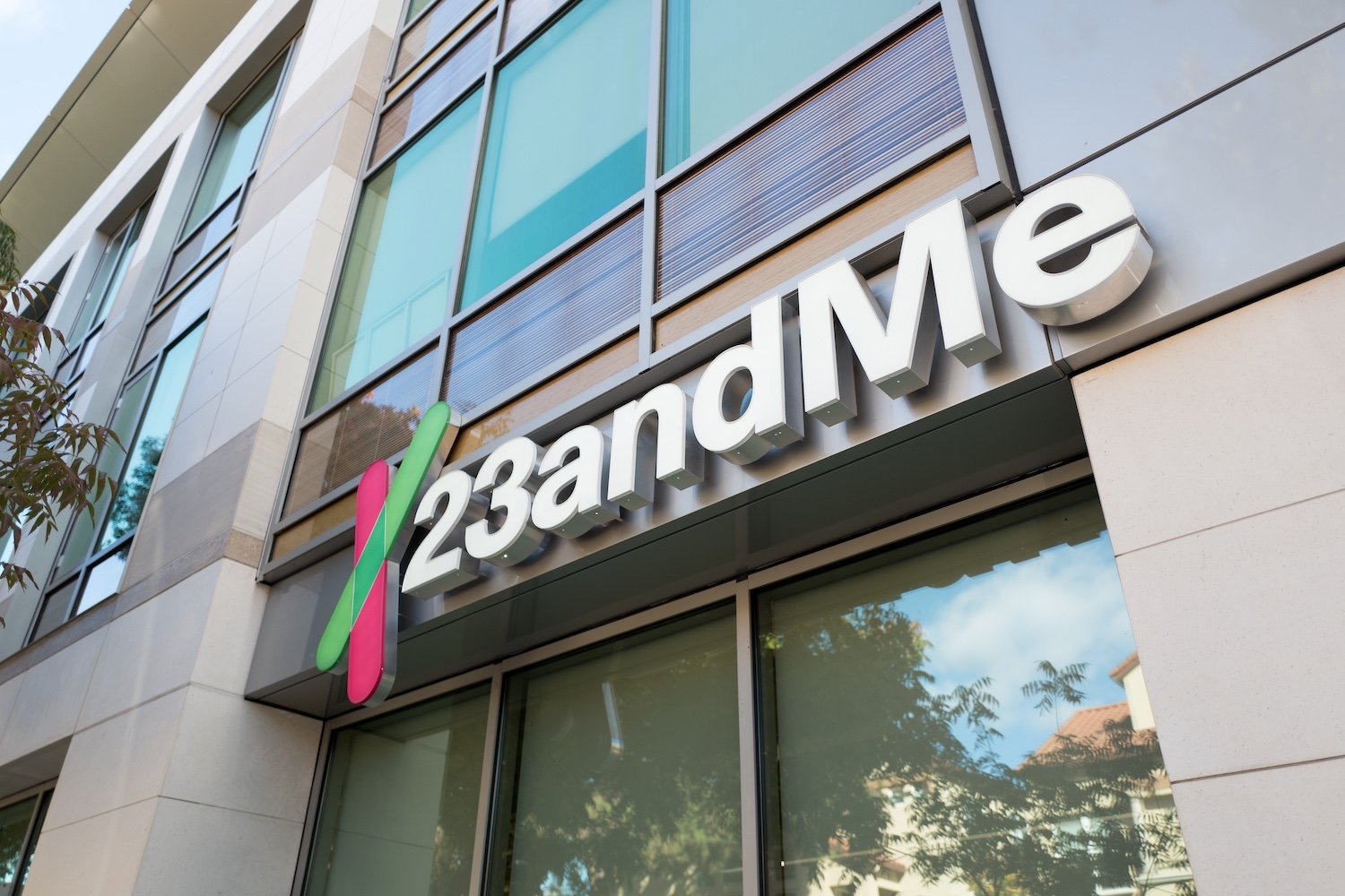 The 23andMe Logo in Mountain View, California