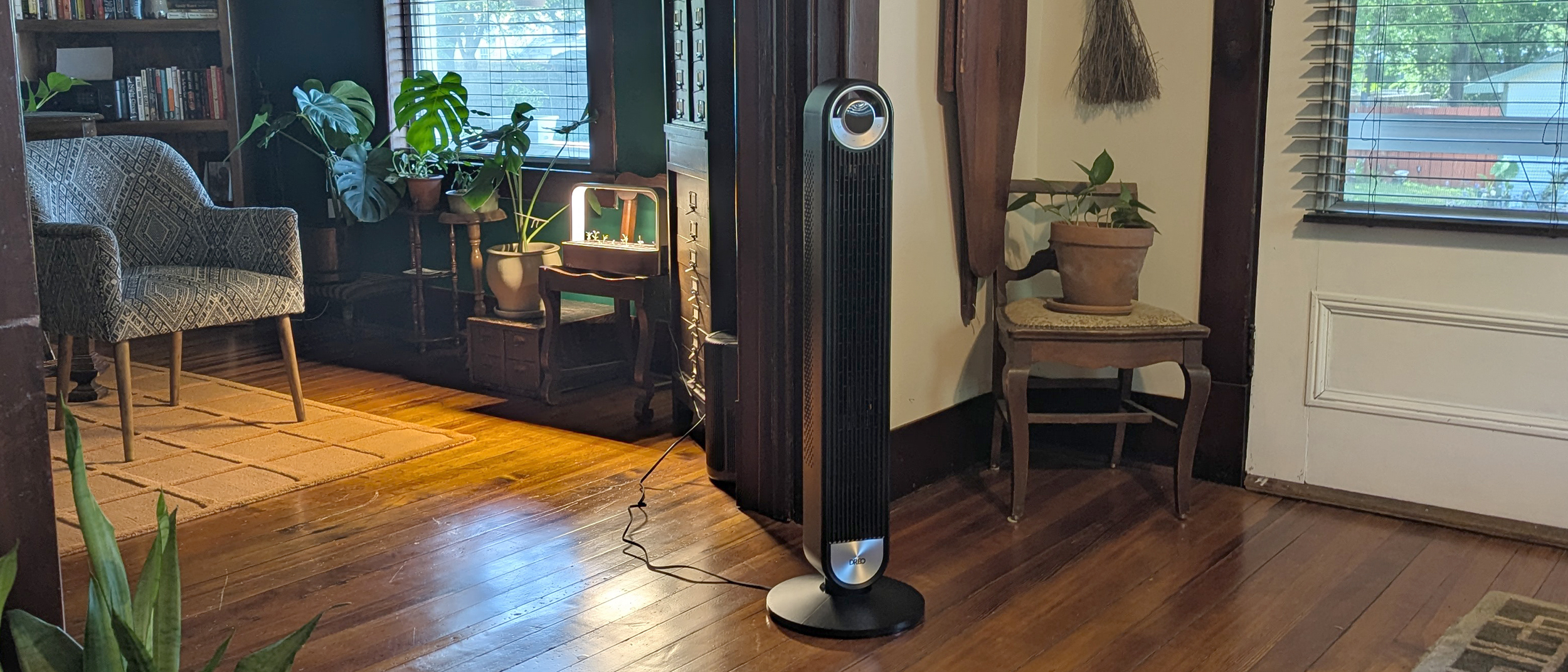 Dreo Smart Tower Fan 519S in reviewer's home