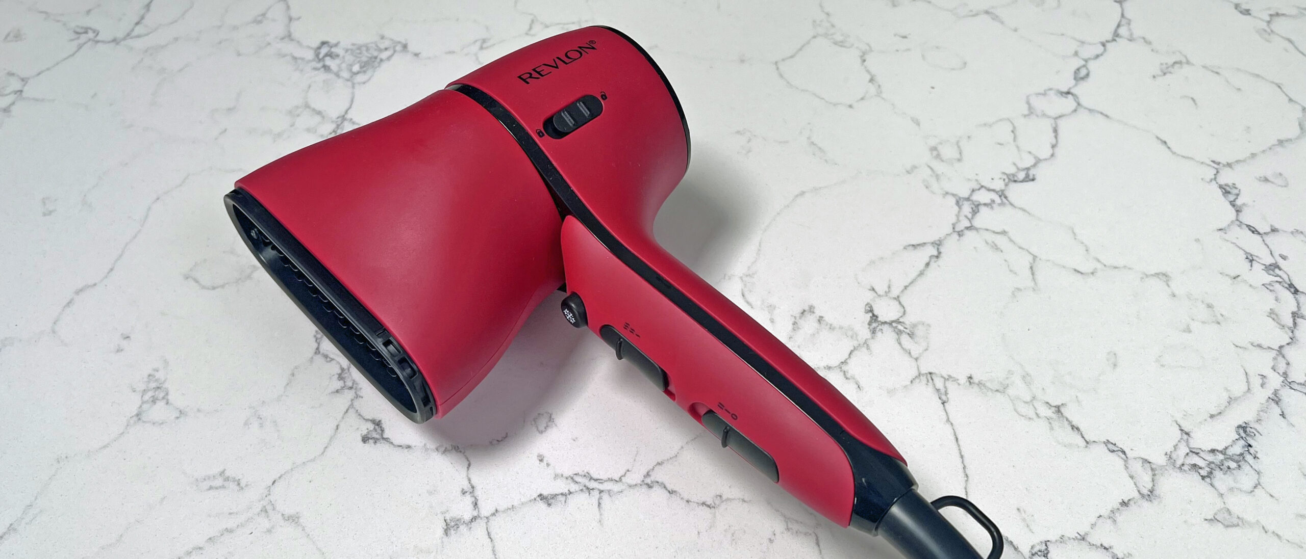 Revlon Airflow Control Dryer on reviewer's dressing table