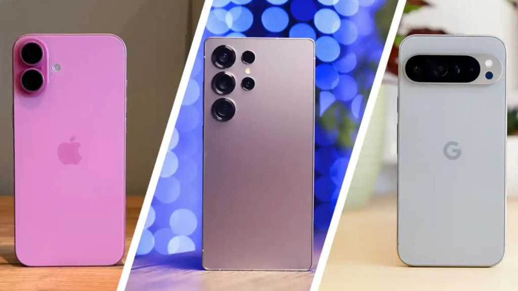 Apple iPhone 16 Plus, Samsung Galaxy S25 Ultra and Google Pixel 9 Pro XL