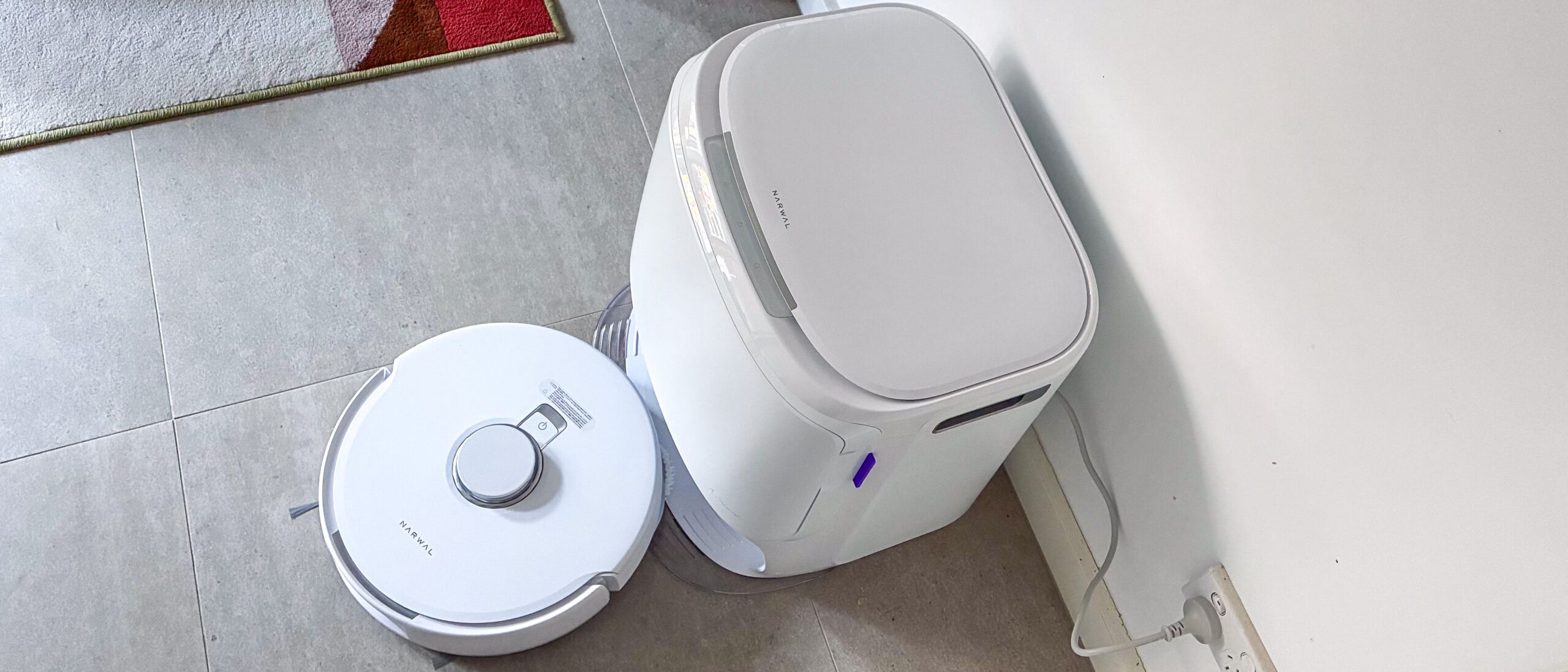 Narwal Freo Z10 robot outside its base station