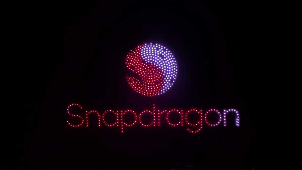 Drones showing the Snapdragon logo