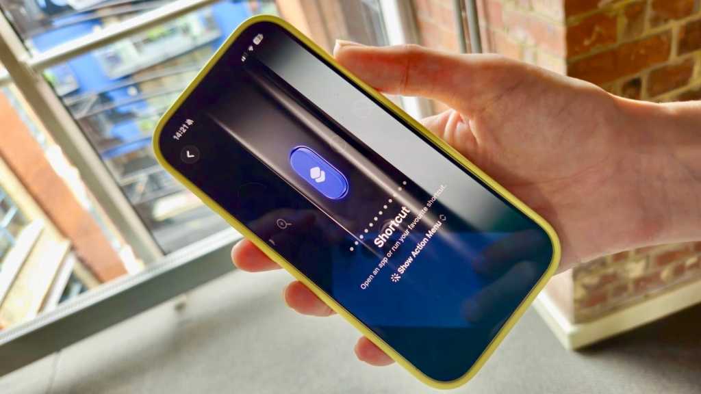 Action button settings, shown on an iPhone 17